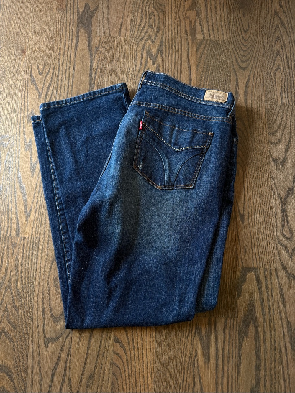 Levi's Indigo Blue Straight leg 505 Jeans with Red Tab size 14s